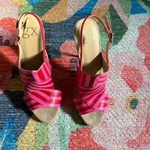 GX by Gwen Stefani Pink Strappy Sandals